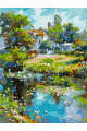 Картина по номерам на подрамнике «Сельское лето» 70x50 см