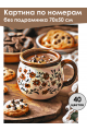 Картина по номерам без подрамника «Вкус шоколада» 70x50 см