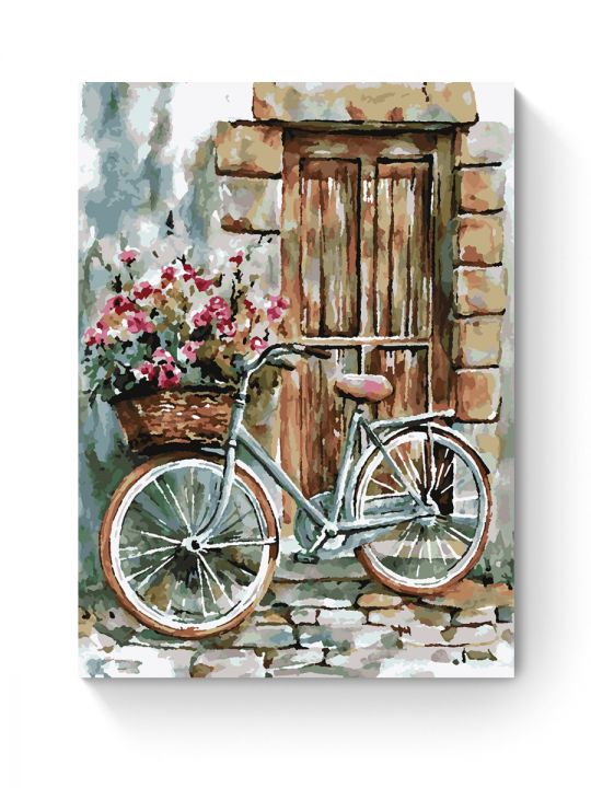 Картина по номерам на подрамнике «Велосипед» 70x50 см