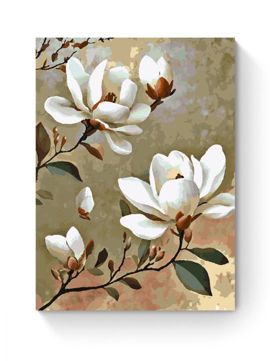 Картина по номерам на подрамнике «Магнолия» 70x50 см