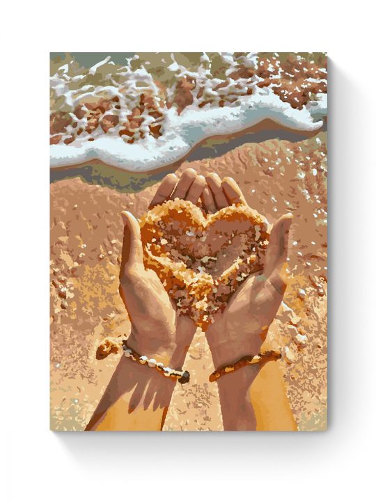 Картина по номерам на подрамнике «Любовь к морю» 70x50 см