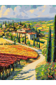 Картина по номерам на подрамнике «Виды Тосканы» 70x50 см
