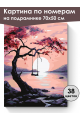 Картина по номерам на подрамнике «Розовый закат» 70x50 см