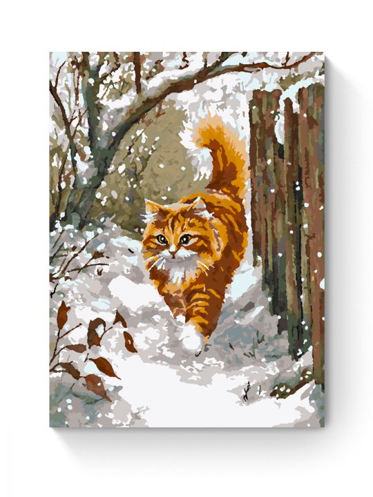 Картина по номерам на подрамнике «Рыжий кот» 35x25 см