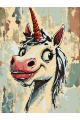 Картина по номерам без подрамника «Единорожка» 25x20 см