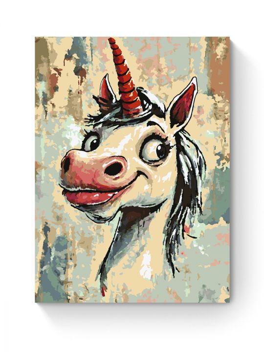 Картина по номерам на подрамнике «Единорожка» 35x25 см