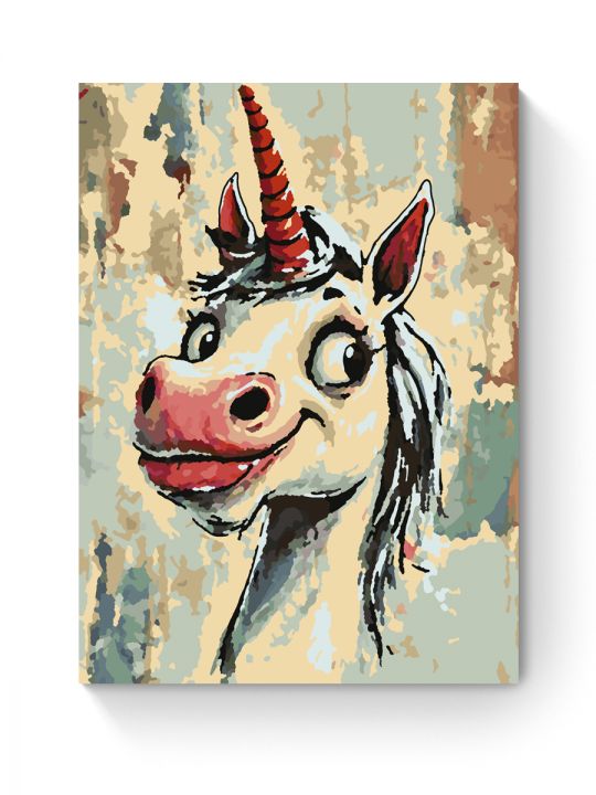 Картина по номерам на подрамнике «Единорожка» 25x20 см