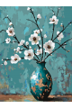 Картина по номерам без подрамника «Ветка миндаля» 25x20 см