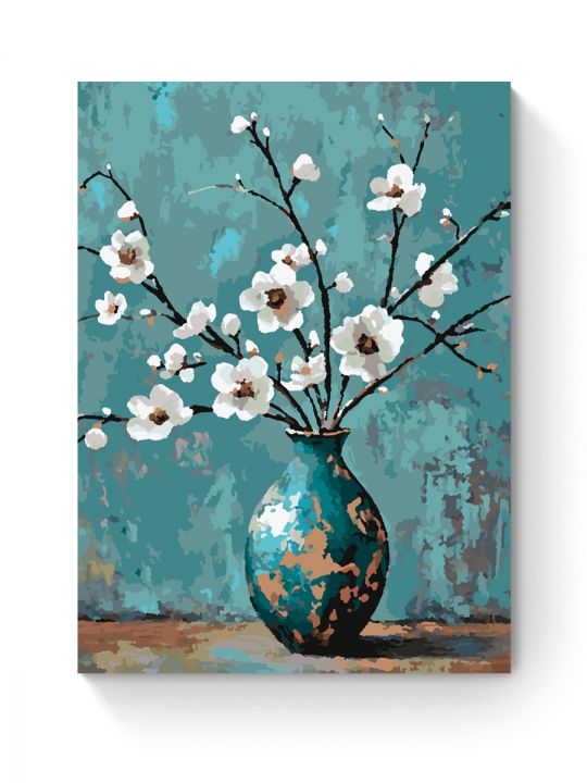 Картина по номерам на подрамнике «Ветка миндаля» 35x25 см