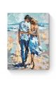 Картина по номерам на подрамнике «Пара у моря» 70x50 см