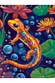 Картина по номерам на подрамнике «Ящерица» 70x50 см