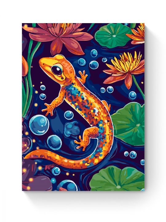 Картина по номерам на подрамнике «Ящерица» 70x50 см