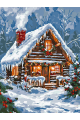 Картина по номерам без подрамника «Сказочный дом» 130x100 см