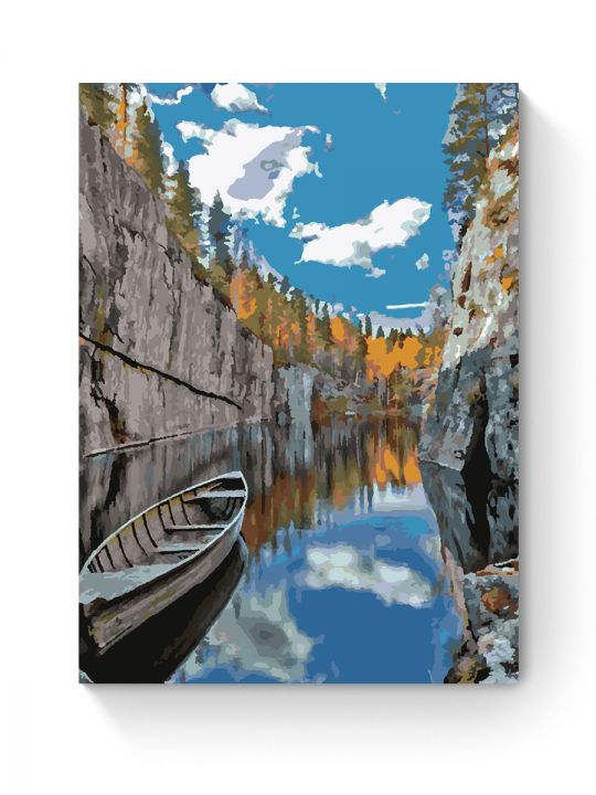 Картина по номерам на подрамнике «Рускеала» 90x70 см