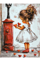 Картина по номерам без подрамника «Валентинка» 130x100 см