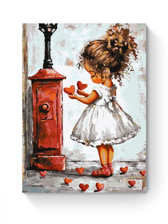 Картина по номерам на подрамнике «Валентинка» 90x70 см