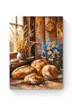 Картина по номерам на подрамнике «Домашний хлеб» 90x70 см