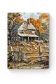 Картина по номерам на подрамнике «Сельский дом» 90x70 см