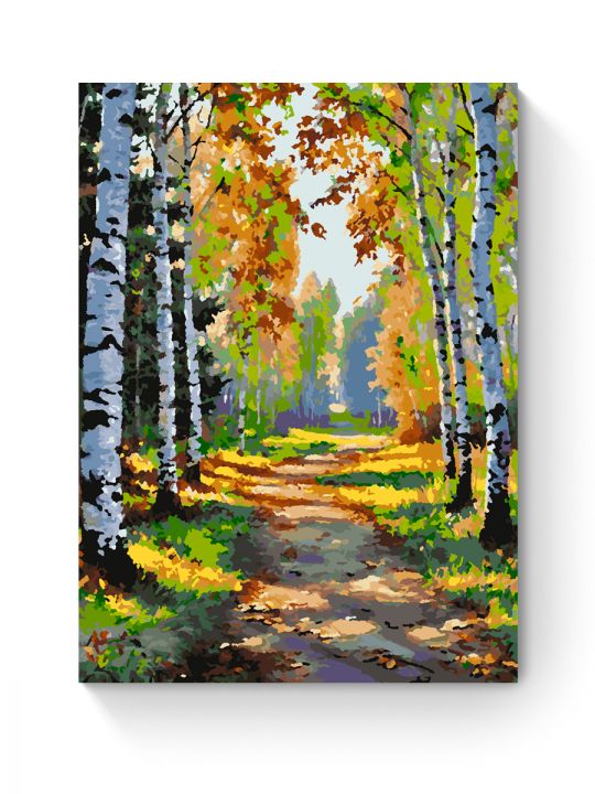Картина по номерам на подрамнике «Лесная тропа» 70x50 см