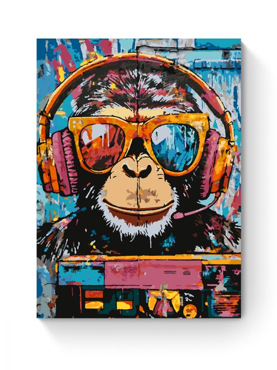 Картина по номерам на подрамнике «Обезьяна» 70x50 см