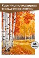 Картина по номерам без подрамника «Осенний лес» 70x50 см