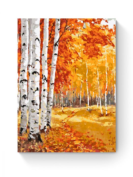 Картина по номерам на подрамнике «Осенний лес» 70x50 см