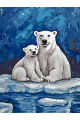 Картина по номерам на подрамнике «Медведица» 70x50 см