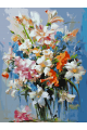 Картина по номерам на подрамнике «Букет в вазе» 70x50 см