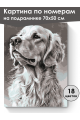Картина по номерам на подрамнике «Лабрадор» 70x50 см