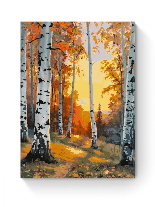 Картина по номерам на подрамнике «Осенний лес» 70x50 см