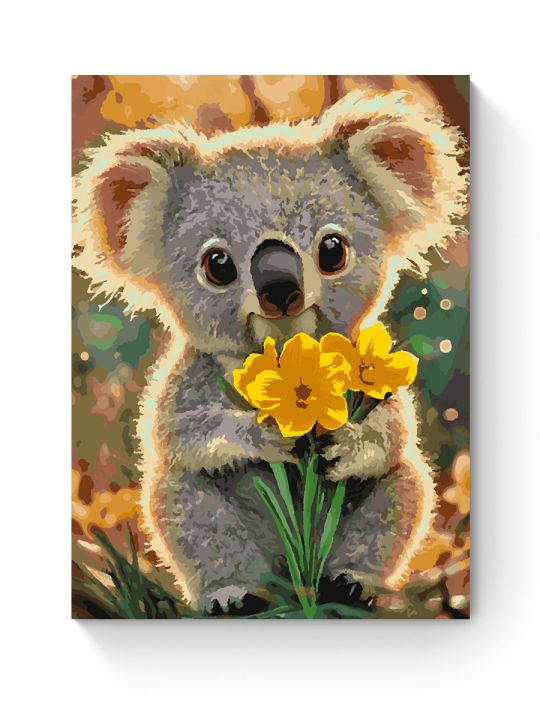 Картина по номерам на подрамнике «Крошка-Коала» 70x50 см