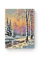 Картина по номерам на подрамнике «Зимний закат» 70x50 см