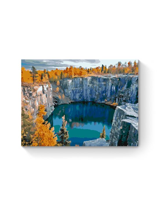 Картина по номерам на подрамнике «Карелия осень» 70x50 см