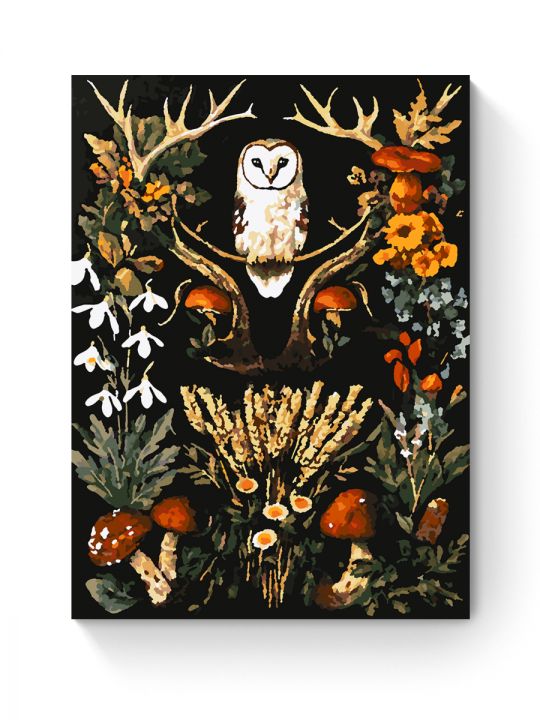 Картина по номерам на подрамнике «Загадка леса» 35x25 см