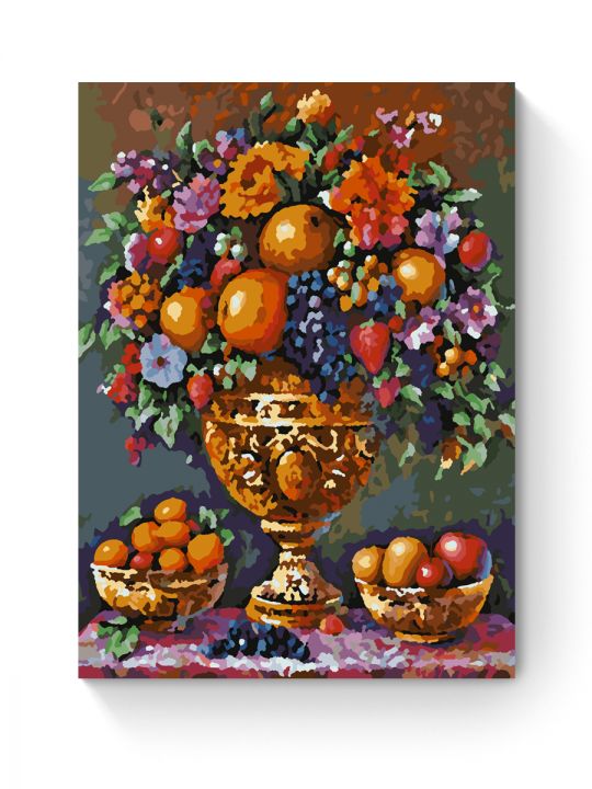 Картина по номерам на подрамнике «Фруктовый пир» 25x20 см