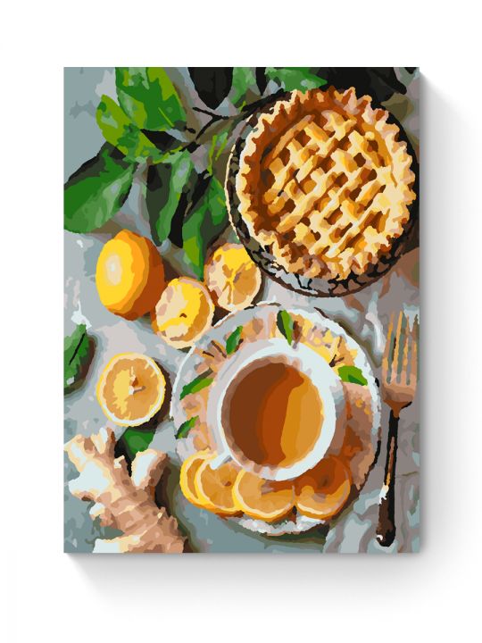 Картина по номерам на подрамнике «Лимонный вкус» 25x20 см