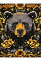 Картина по номерам без подрамника «Медведь-тотем» 70x50 см