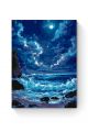 Картина по номерам на подрамнике «Ночное море» 70x50 см