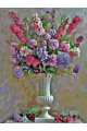 Картина по номерам без подрамника «Цветы в вазе» 70x50 см