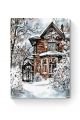 Картина по номерам на подрамнике «Усадьба зимой» 70x50 см