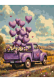 Картина по номерам на подрамнике «Ретро-пикап» 70x50 см