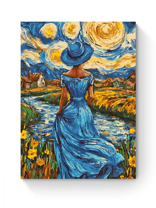 Картина по номерам на подрамнике «Незнакомка» 70x50 см