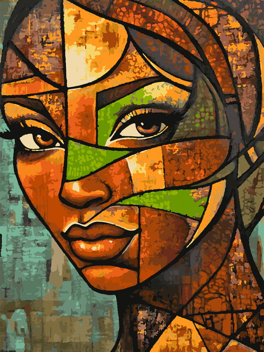 Картина по номерам без подрамника «Мулатка» 70x50 см