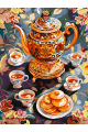 Картина по номерам на подрамнике «Чаепитие» 70x50 см