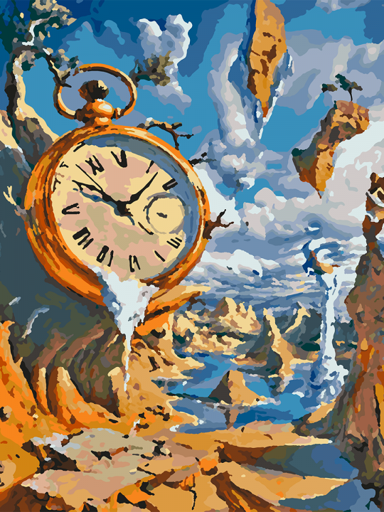 Картина по номерам без подрамника «Полет времени» 50x40 см