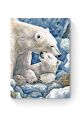 Картина по номерам на подрамнике «Белые медведи» 90x70 см
