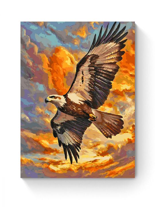 Картина по номерам на подрамнике «Полёт орла» 80x60 см