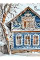 Картина по номерам без подрамника «Русский дом» 80x60 см