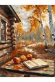 Картина по номерам без подрамника «Осенний уют» 130x100 см
