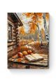 Картина по номерам на подрамнике «Осенний уют» 80x60 см